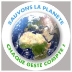 Sauvons la plan�te - 20x20cm - sticker / autocollant
