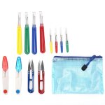 Seam ripper kit portable diy color� poign�e de point remover pour couture enfilage broderie production ...