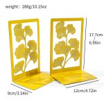 Serre - livres en métal ginkgo scalp pour les amateurs de livres, porte - bonheur, etagère a livres, ... Serre - livres en métal ginkgo scalp pour les amateurs de livres, porte - bonheur, etagère a livres, ...