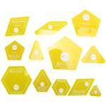 Set of 12 patchwork / english paper piecing quilt template set, hand sewing template diamond triangle ... Set of 12 patchwork / english paper piecing quilt template set, hand sewing template diamond triangle ...