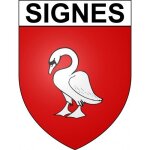 Signes 83 ville sticker blason ecusson autocollant adh�sif - taille : 12 cm