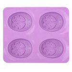 Silicone diy bonbon biscuit fondant moule d�fini pour la d�coration de g�teau - 4 cavit� de chocolat ...