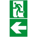 Sortie de secours gauche dessous (2fois 10x10cm) - sticker / autocollant