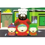 South park - three boys + chef - affiche / poster envoi en tube