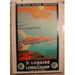 St lunaire & longchamp - 50x70cm - affiche / poster envoi en tube