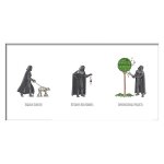 Star wars - vader's boredom busting ideas - art print 30x60cm - affiche / poster - envoi en tube