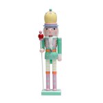 Statue en bois de bonbon soldat casse - noisette de 38 cm, jouet, d�corations de no�l pour etag�res, ...