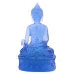 Statue de bouddha de mdecine tibtaine, sculpture de bouddha en rsine translucide, dcor de mditation, ...