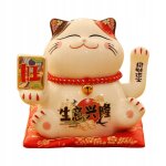 Statue en cramique reprsentant un chat chinois de style a
