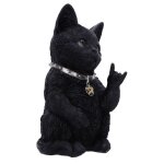 Superbe statuette chat noir hard rock metallicat 16. 5cm