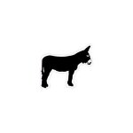 Sticker baudet du poitou ane autocollant adh�sif sticker logo 86 - taille : 25 cm