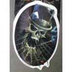 Sticker crane a chapeau bikertoile d ataign�e autocollant