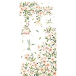 Sticker mural fleur - d�calcomanies autocollantes florales color�es pour la d�coration int�rieure