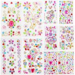 Strass autocollant, 11 feuilles color autocollants diamant kit, auto - adhsif bijoux autocollants gem, ...