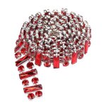 Strass cha�ne cristal garniture diy v�tements accessoires meubles d�cor rouge 2. 2cm 1 - m�tre