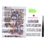 Strass peinture no�l bonhomme de neige motif diy maison d�coration murale photo 30x40cmt071