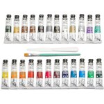- studio acrylics - set 24 tubes 20ml couleurs assorties + accessoires - kit de peinture acrylique pour ...