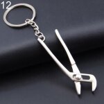 Style de 121 - cls cl, marteau, scie, hache, cl, electrodrill, ciseaux pendentifs en alliage avec ...
