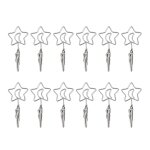 Style cleste : 12pcs etoile et lune mmo clip - porte - cartes en mtal pour photos