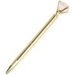 Stylo a bille en alliage stylo a bille avec grand diamant noir recharge or Stylo a bille en alliage stylo a bille avec grand diamant noir recharge or