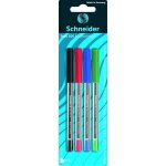 Stylos a bille tops 505, modle a capuchon, taille m, assortiment de 4 cartes blister assorties