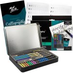 Stylo calligraphie set - 32 pices - parfait pour les dbutants - inclus: 4x stylo calligraphie, 5x plume ...
