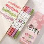 Stylo de couleur graffiti simple a double tête, pinceau super doux, stylo de peinture, fournitures créatives ... Stylo de couleur graffiti simple a double tête, pinceau super doux, stylo de peinture, fournitures créatives ...