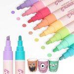 Stylos a craie pour tableaux noirs stylos a tableau noir - stylos a craie liquide 8 couleurs non craies ...