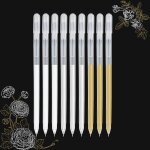 Stylos a encre gel surligner en or blanc argent 0, 6 mm stylo a dessin fine art liner pour dessin sur ...