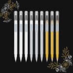 Stylos a encre gel surligner en or blanc argent 1, 0 mm stylo a dessin fine art liner pour dessin sur ... Stylos a encre gel surligner en or blanc argent 1, 0 mm stylo a dessin fine art liner pour dessin sur ...