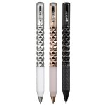 Stylo froiss� en m�tal g�om�trique fidget, stylo a changement de forme en m�tal anti - stress, stylo ...