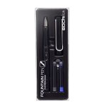 Stylo plume rechargeable avec cartouche dencre en acier inoxydable chrom 0, 38 mm plume stylo decriture ...