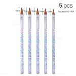 Stylo a points en bois a double sens, 5 pièces, pour strass, cristal, cueillette de pierres précieuses, ... Stylo a points en bois a double sens, 5 pièces, pour strass, cristal, cueillette de pierres précieuses, ...