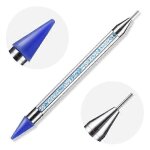 Stylo ramasseur de strass cristal - outil de cueillette noir