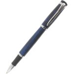 Stylo roller stylo magique avec garniture argente - bleu