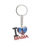 Sublimation blank heat transfer keychain pour nol cadeau de fte des mres