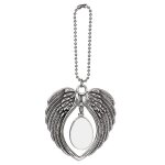Sublimation pendentifs vierges angel wing charms double face blank pendentifs