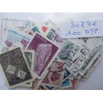 Suède 100 timbres différents Suède 100 timbres différents