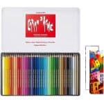 Swisscolor lot de 40 crayons aquarellables en boîte en métal et 2 cartes Swisscolor lot de 40 crayons aquarellables en boîte en métal et 2 cartes