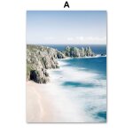 Tableau de plage tropicale, ananas, cocotier, paysage de mer, toile d'art murale, peinture, affiche bleue, ... Tableau de plage tropicale, ananas, cocotier, paysage de mer, toile d'art murale, peinture, affiche bleue, ...