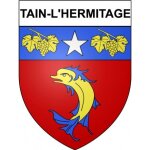 Tain - l'hermitage 26 ville stickers blason autocollant adh�sif - taille : 4 cm