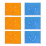 Tampon encreur empreinte digitale bricolage artisanat pour enfant tampon sur tissu papier plastique 10cm ...