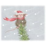 Tampons encreurs en silicone transparent a1533, souris, pour album photo, scrapbooking, ateliers cratifs ...