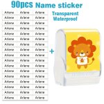 Tampon avec nom d'enfant, encreur signature timbres, impermable, imprim sur vtements et sacs, tampon ...