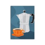 Tasses de caf colores, passion fruits imprims de cuisine, affiche salade de lgumes, peintures sur ...