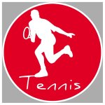 Tennis - 10cm - sticker / autocollant