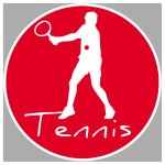 Tennis revers - 20cm - sticker / autocollant