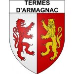 Termes - d'armagnac 32 ville stickers blason autocollant adhsif - taille : 12 cm