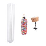 Test tube perspective drawing, abstract art figurine plastic sculptures with night light, home decorative ...