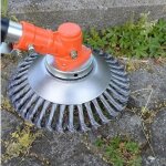 Tte de coupe en rotation de 20 cm pour la brosse coupe fil d'acier universel